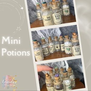 Mini Potions for Halloween Decor